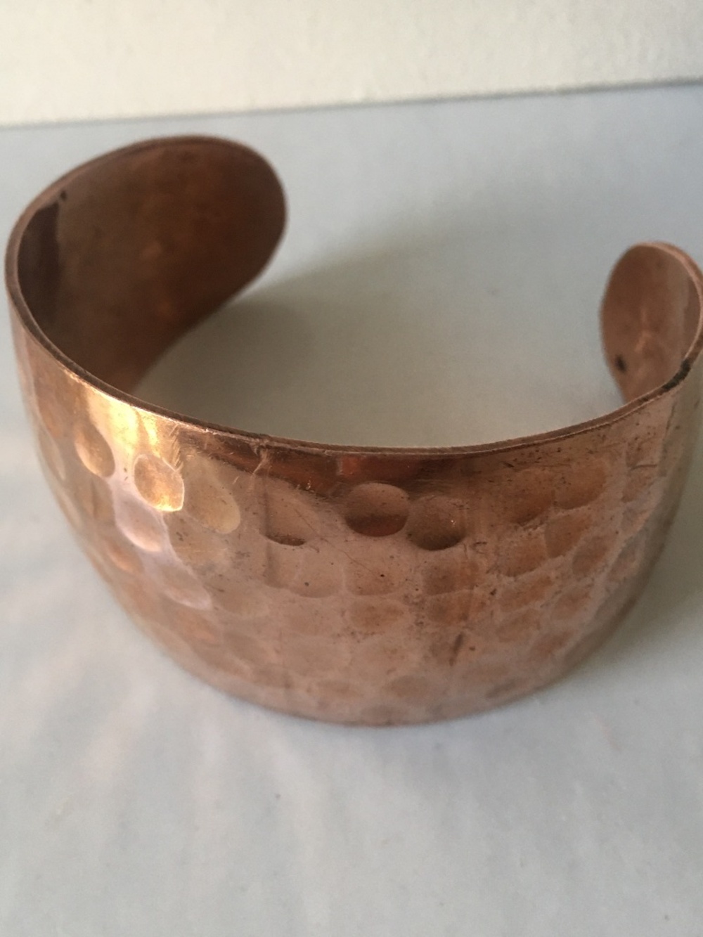 Hammered Copper Cuff Bracelet